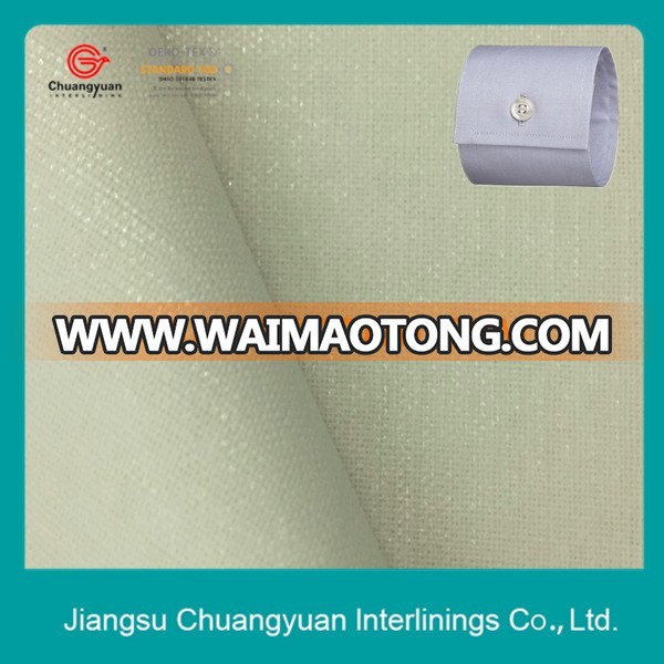 China factory high quality double dot coating adhesive shirt interlining